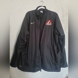 NIKE Black Lagrange Baseball Lined Fleece Jacket Size XXL